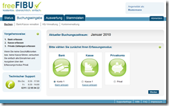 FreeFIBU-Buchungseingabe