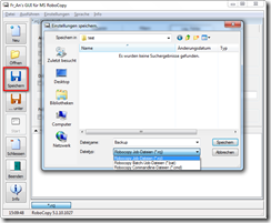 faRoboGUI-speichern