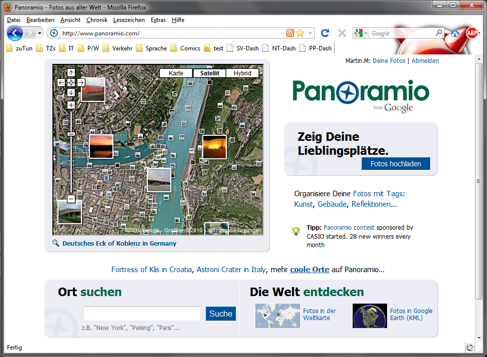 Panoramio der BilderHimmel Servervoice