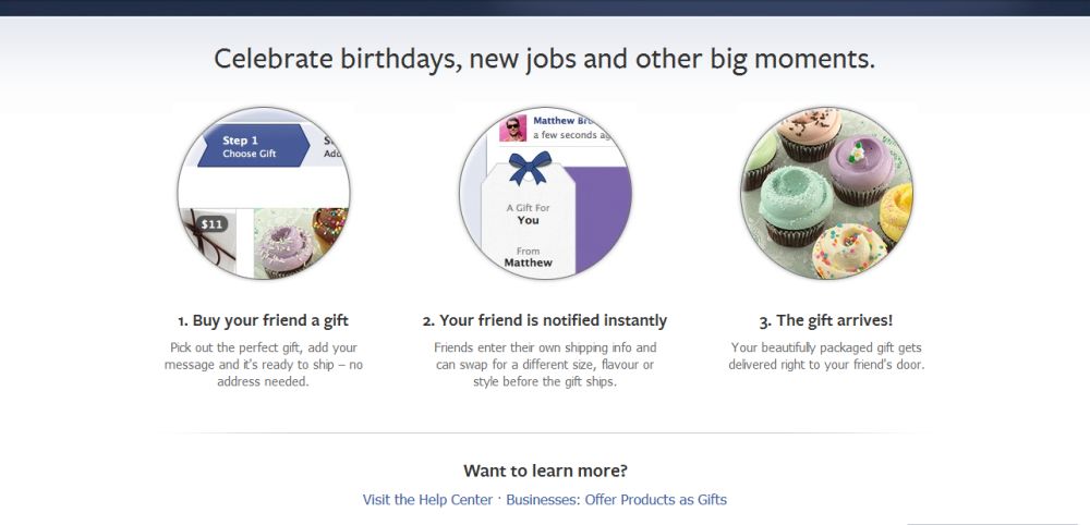 Facebook Gifts