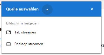 Chromecast Streamingquelle auswählen