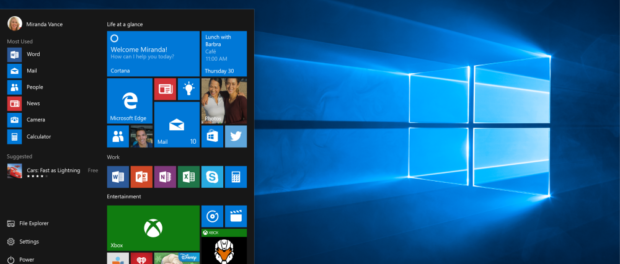 Windows 10 Startscreen