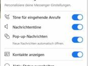 Facebook Chat-Einstellungen