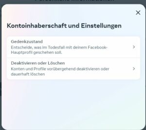 Instagram Meta Account löschen oder deaktivieren
